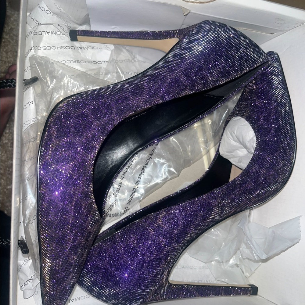 Aldo Sparkling Purple Women's Heels